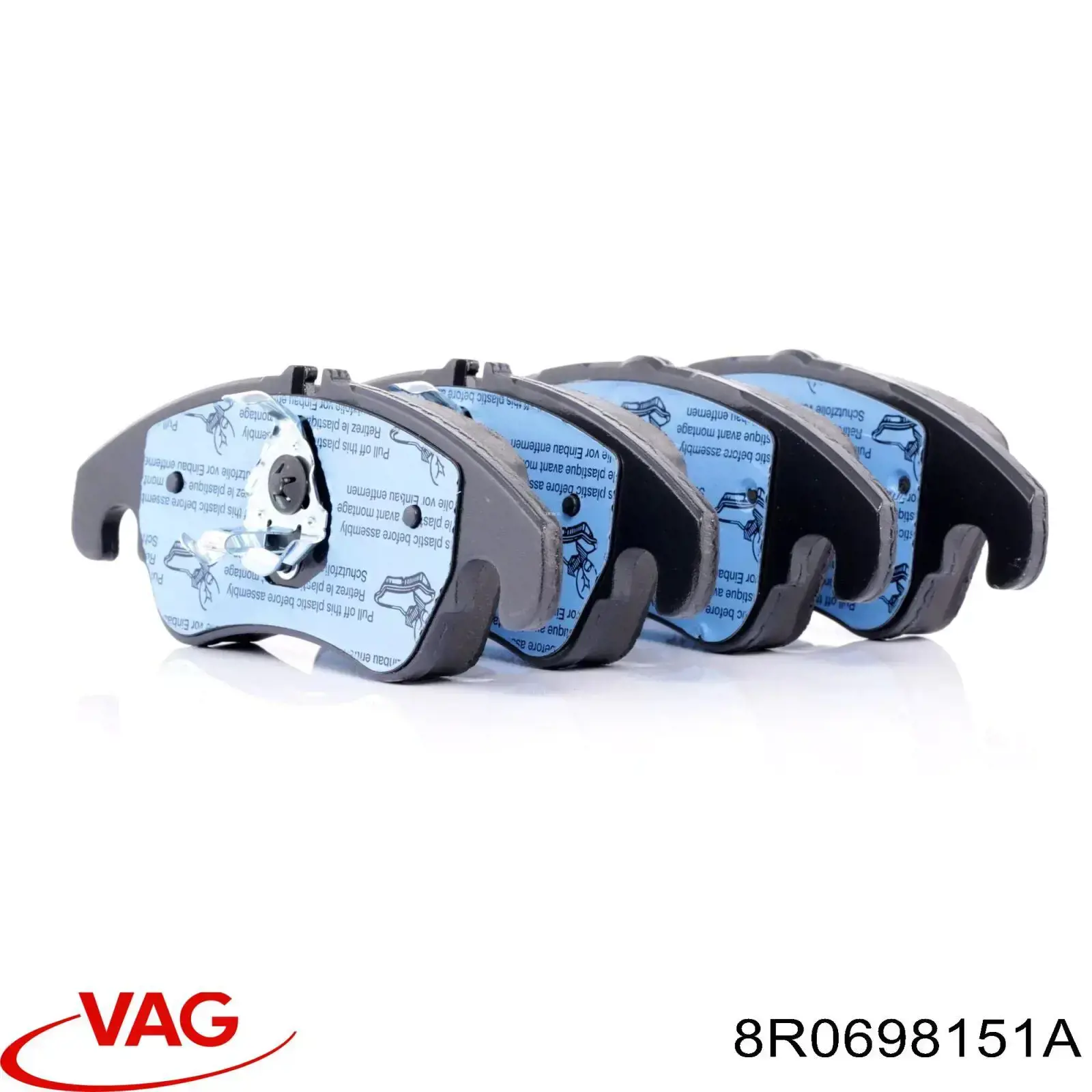 Гальмівні колодки VAG 8R0698151A ціна, від 31.66 USD