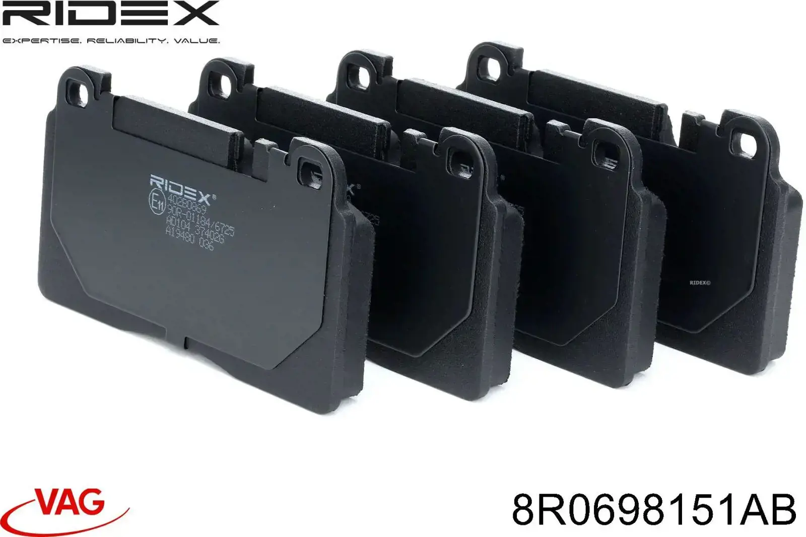 Гальмівні колодки VAG 8R0698151AB ціна, від 61.84 USD