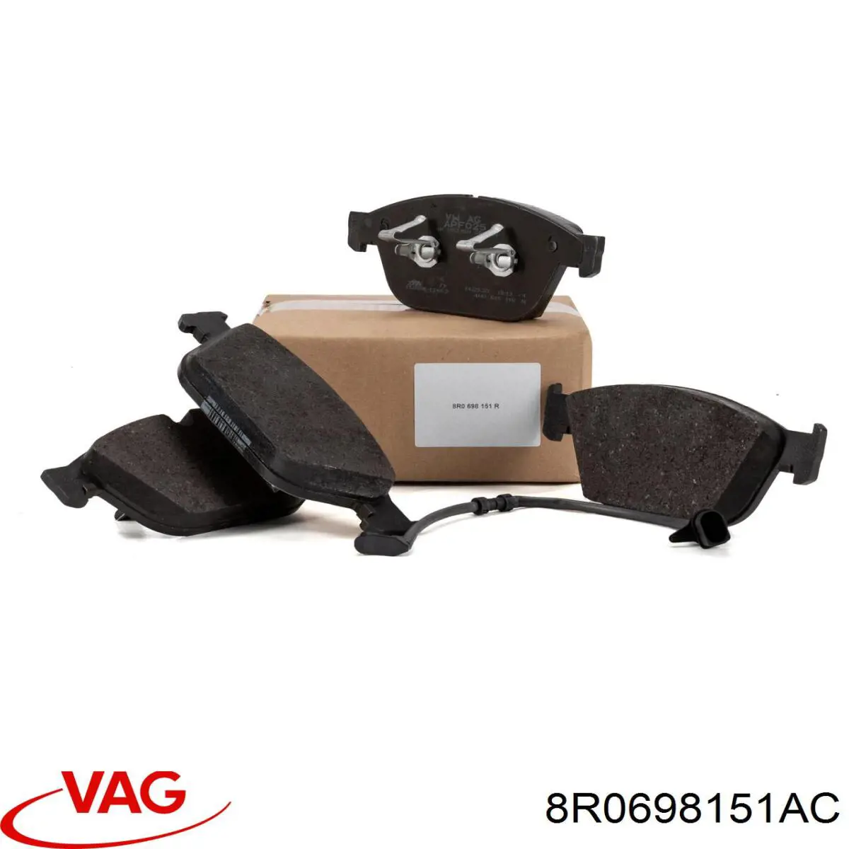 Гальмівні колодки VAG 8R0698151AC ціна, від 61.84 USD