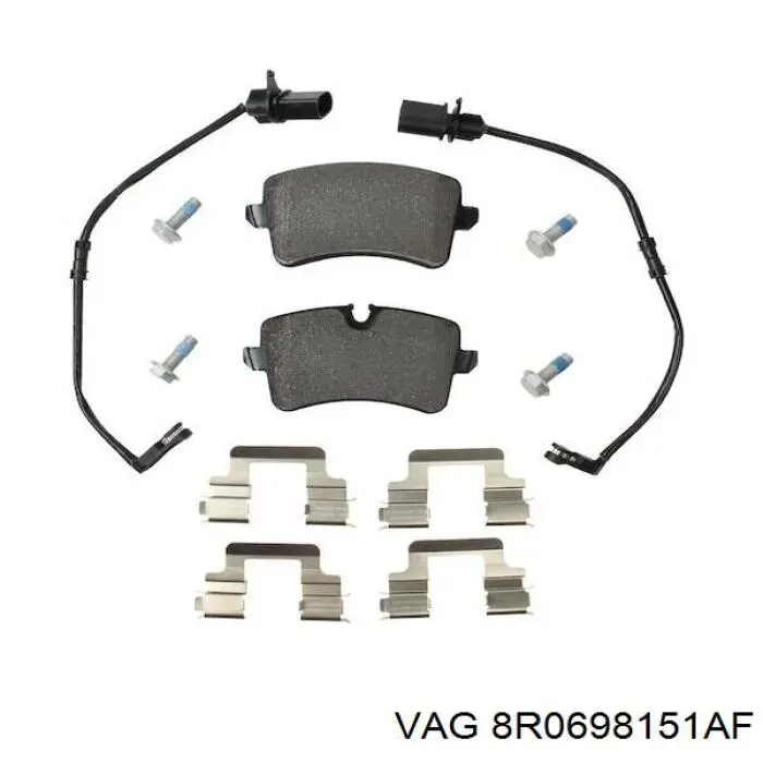 Купити 8R0698151AF VAG Колодки гальмівні передні, дискові