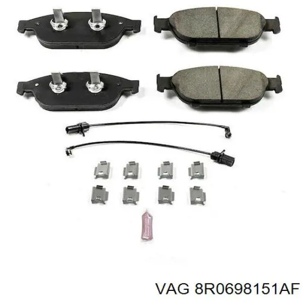 Гальмівні колодки VAG 8R0698151AF ціна, від 249.71 USD
