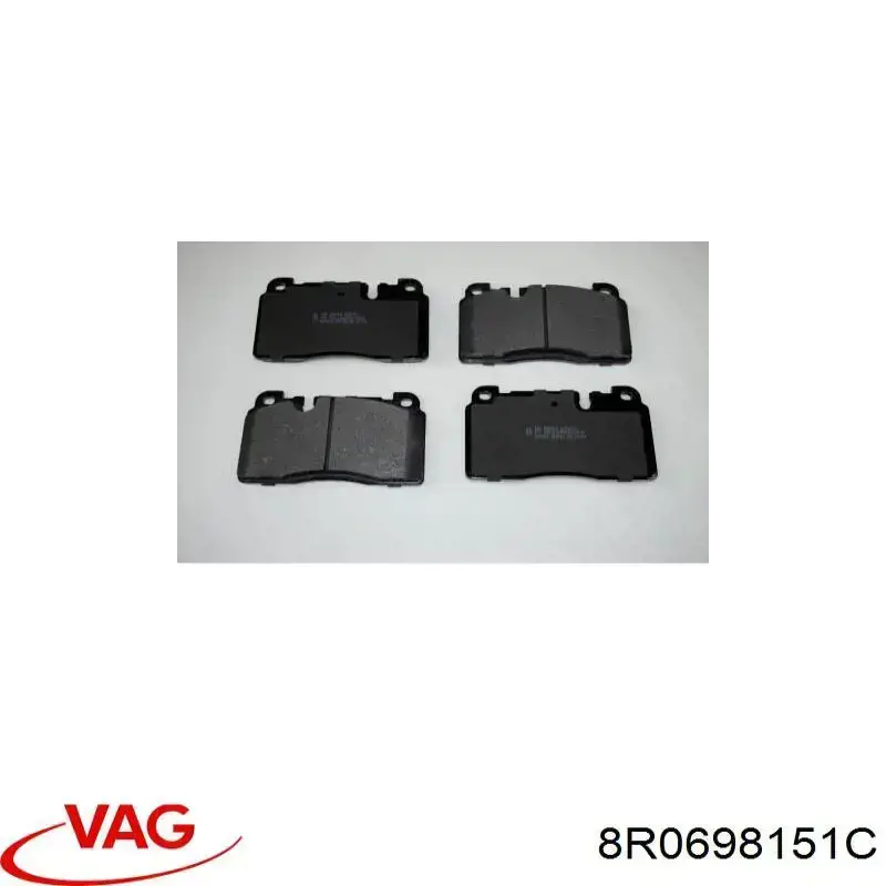 Гальмівні колодки VAG 8R0698151C ціна, від 61.84 USD