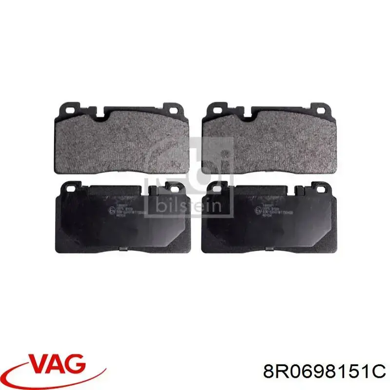 Купити 8R0698151C VAG Колодки гальмівні передні, дискові