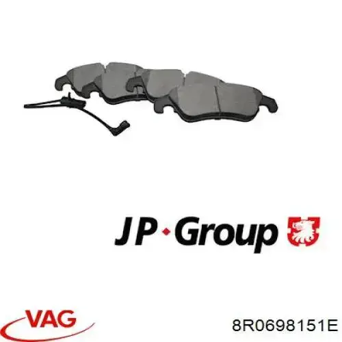 Тормозні колодки VAG 8R0698151E