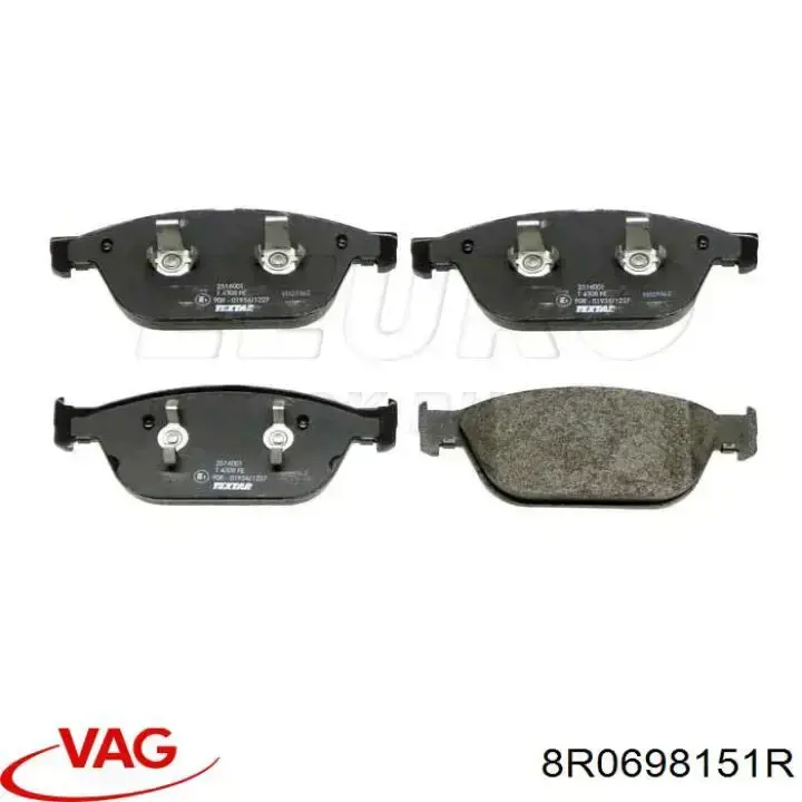 Купити 8R0698151R VAG Колодки гальмівні передні, дискові