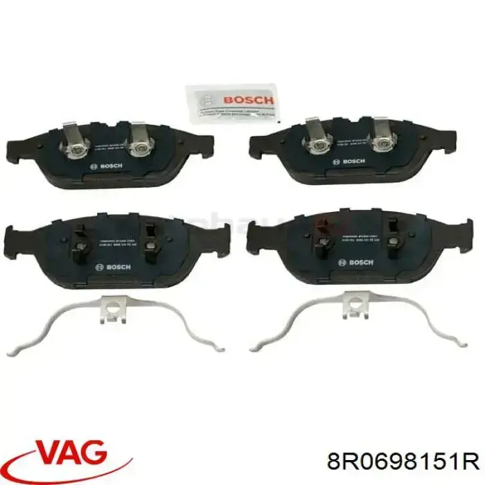 Передні тормозні колодки 8R0698151R VAG