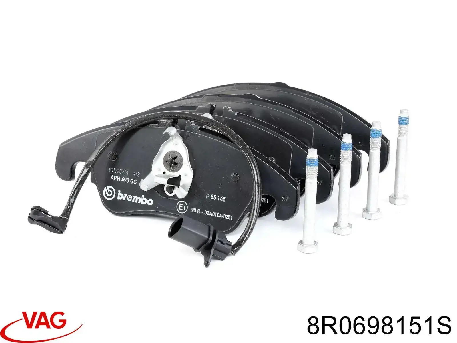 Гальмівні колодки VAG 8R0698151S ціна, від 72.34 USD