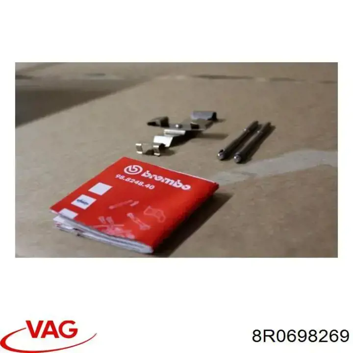 Купити 8R0698269 VAG Ремкомплект передніх гальм