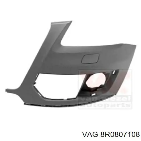 Бампер передній, права частина VAG 8R0807108 ціна, від 43.05 USD