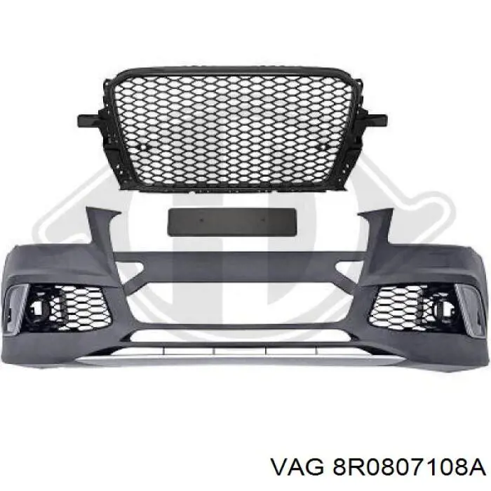 Бампер передній, права частина VAG 8R0807108A ціна, від 33.00 USD