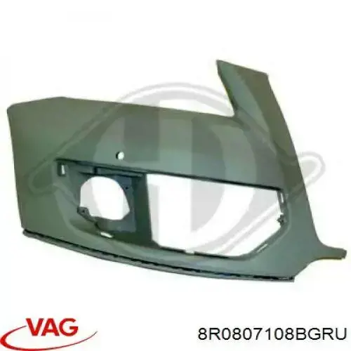 Передній бампер 8R0807108BGRU VAG