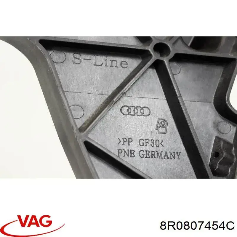 Направляюча заднього бампера, права 8R0807454C VAG