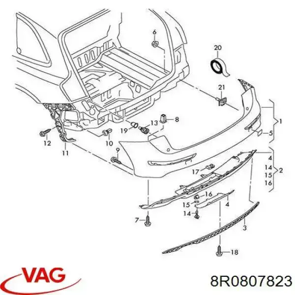  VAG 8R0807823 ціна, від 172.99 USD