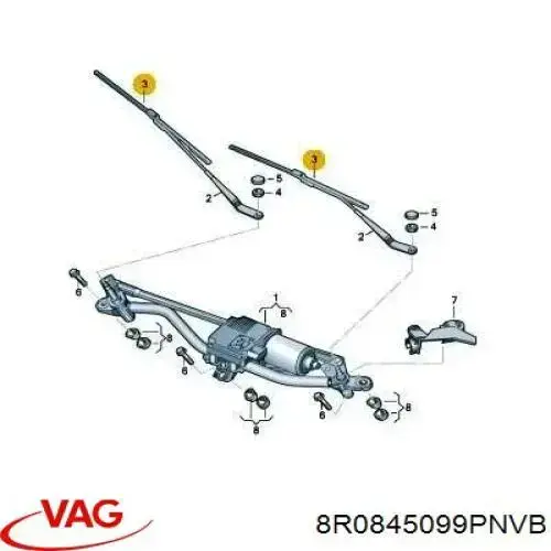 Автоскло VAG 8R0845099PNVB ціна, від 243.60 USD