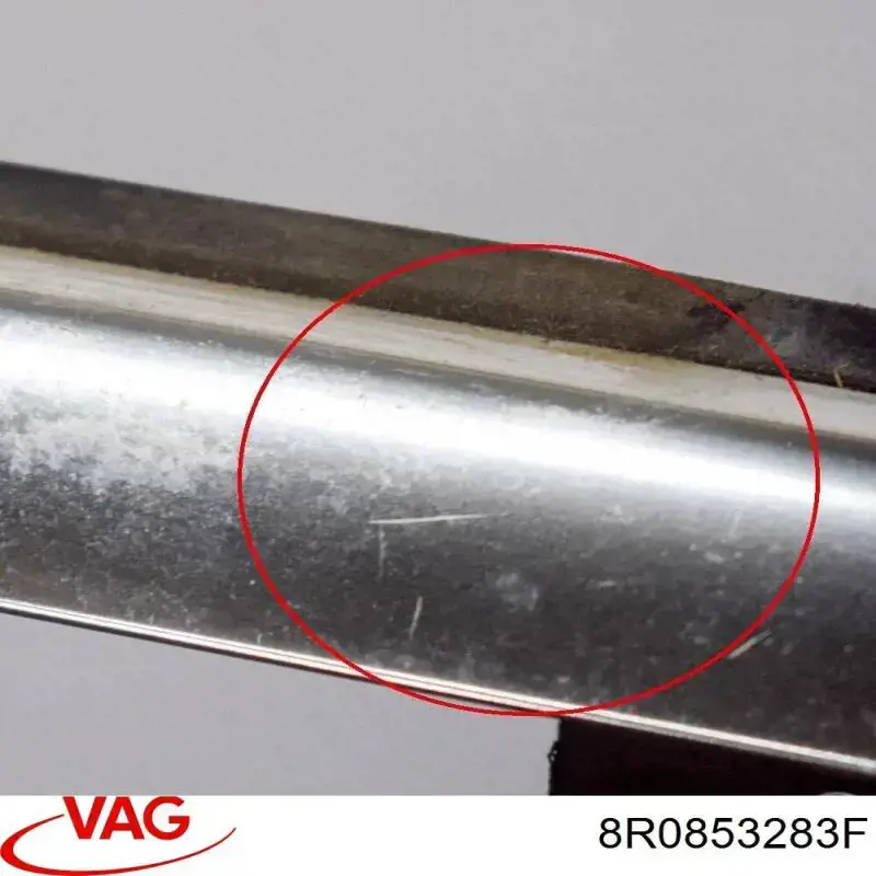 Молдинг опускного скла нижній, двері передньої, лівої VAG 8R0853283F ціна, від 12.67 USD