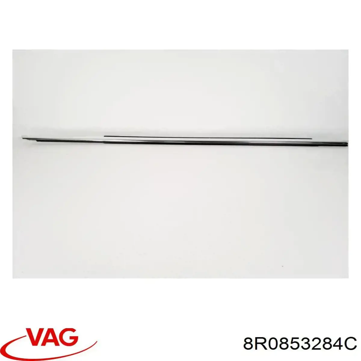 Молдинг опускного скла нижній, двері передньої, правої VAG 8R0853284C2ZZ ціна, від 18.85 USD