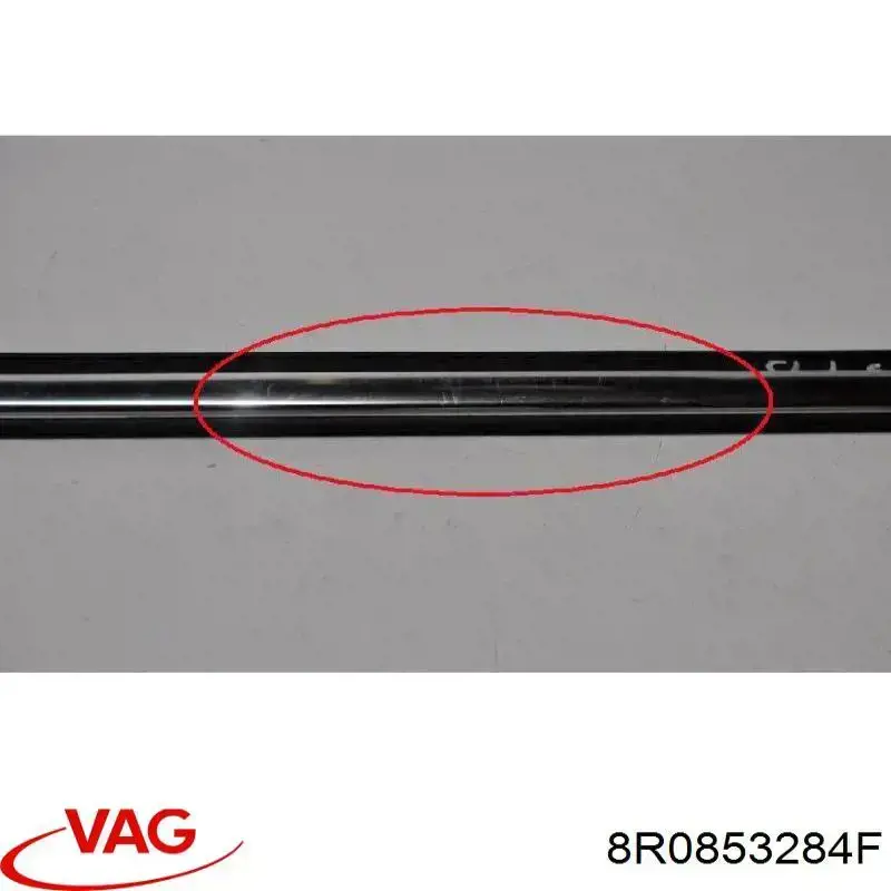 Молдинг опускного скла дверей передньої, правої VAG 8R0853284F