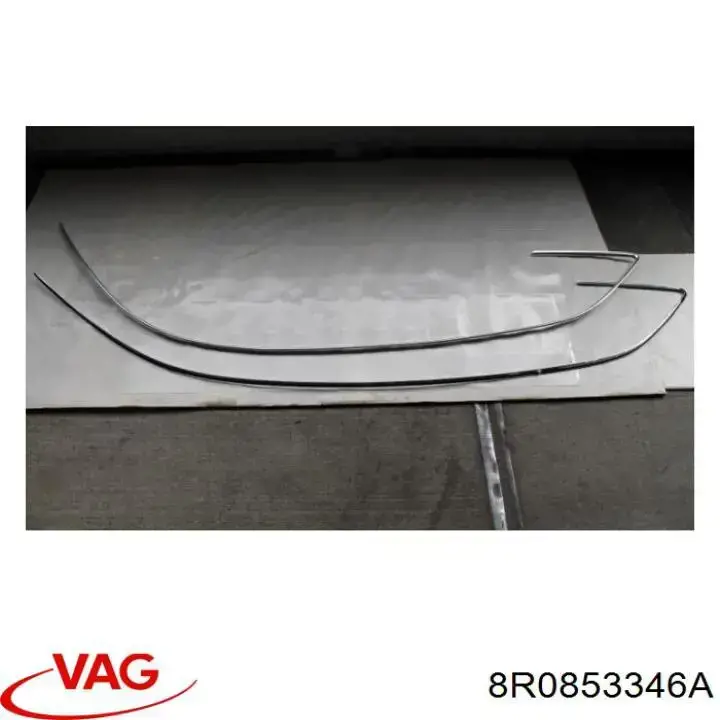Молдинг заднього скла, правий VAG 8R0853346A ціна, від 12.80 USD