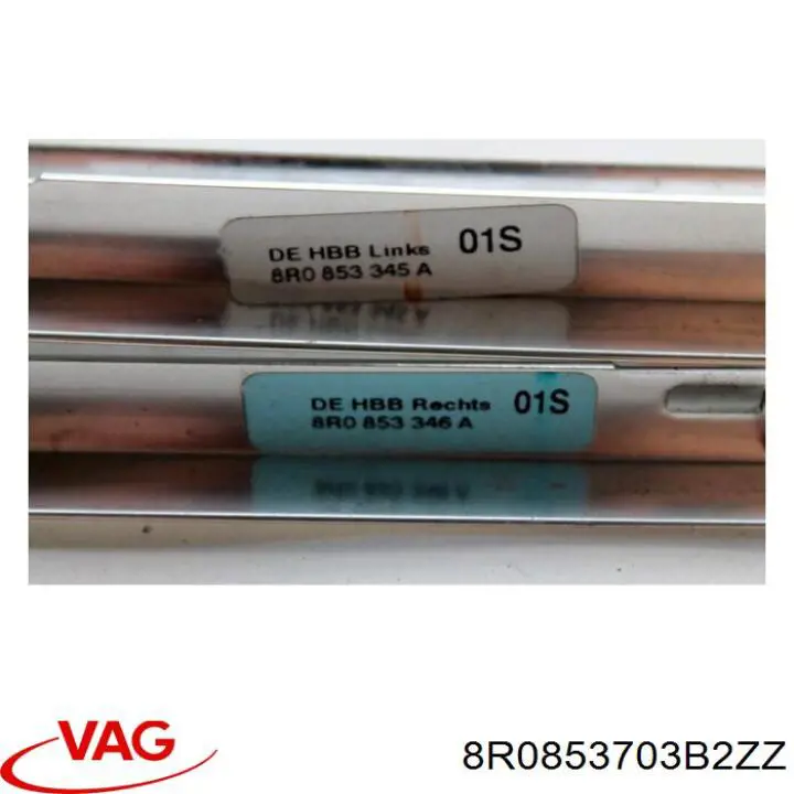 Молдинг даху, лівий VAG 8R0853703B2ZZ ціна, від 38.00 USD