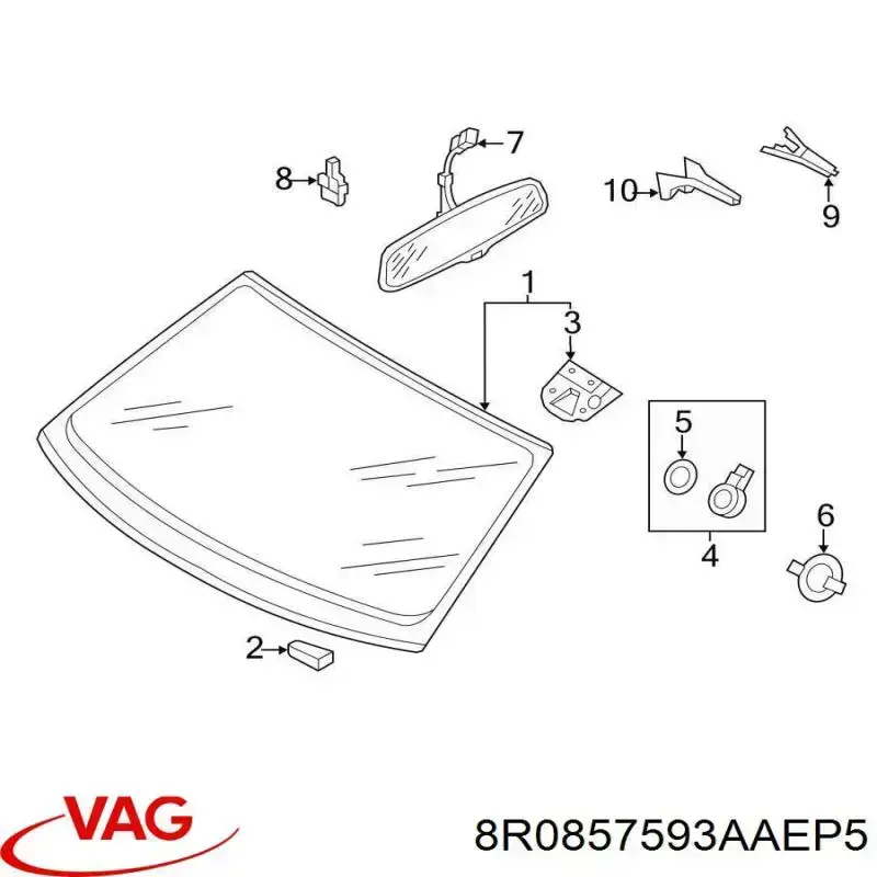 Купити 8R0857593AAEP5 VAG 