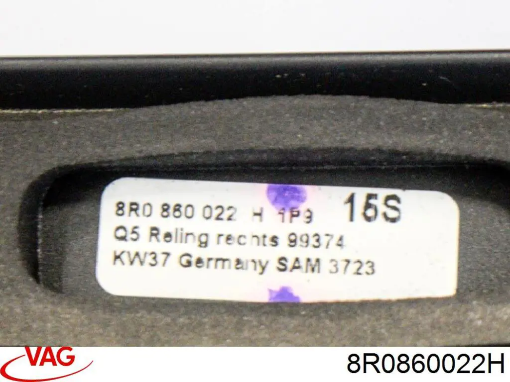 8R0860022H VAG Автомобільний рейлінг на дах правий