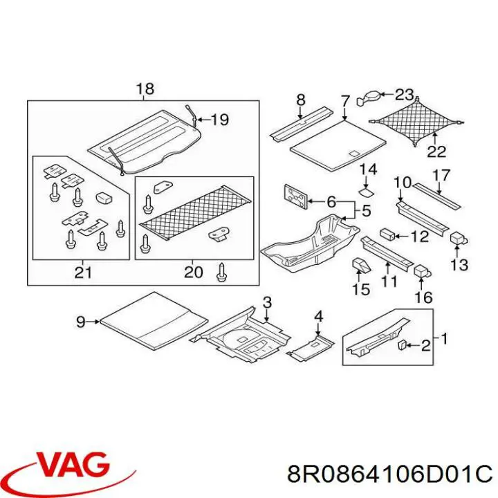  VAG 8R0864106F01C ціна, від 32.11 USD