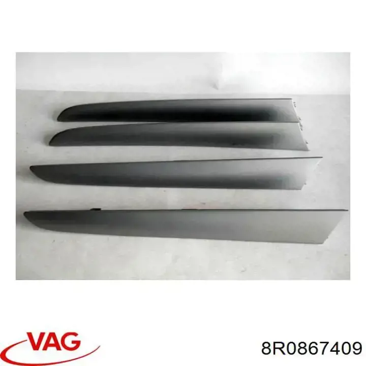 Накладка задньої лівої двері VAG 8R0867409 ціна, від 10.12 USD