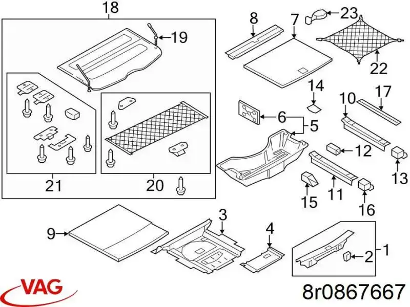 VAG 8R0867667 ціна, від 29.13 USD