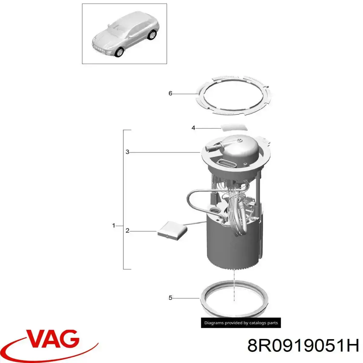Купити 8R0919051H VAG Насос занурювальний в баці