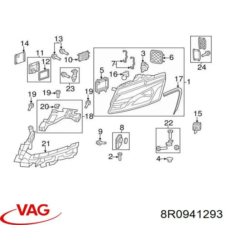 Автоматичний коректор фар VAG 8R0941293 ціна, від 180.81 USD