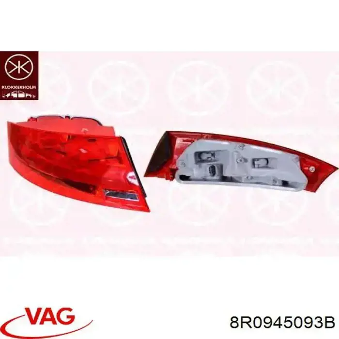 Ліхтар задній лівий VAG 8R0945093B