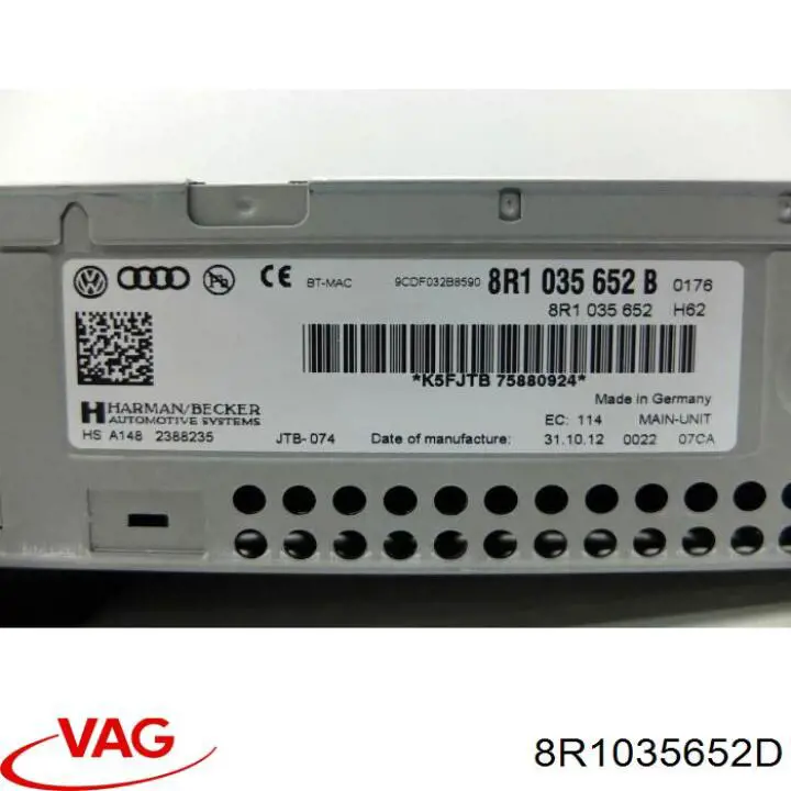  VAG 8R1035652D ціна, від 146.09 USD