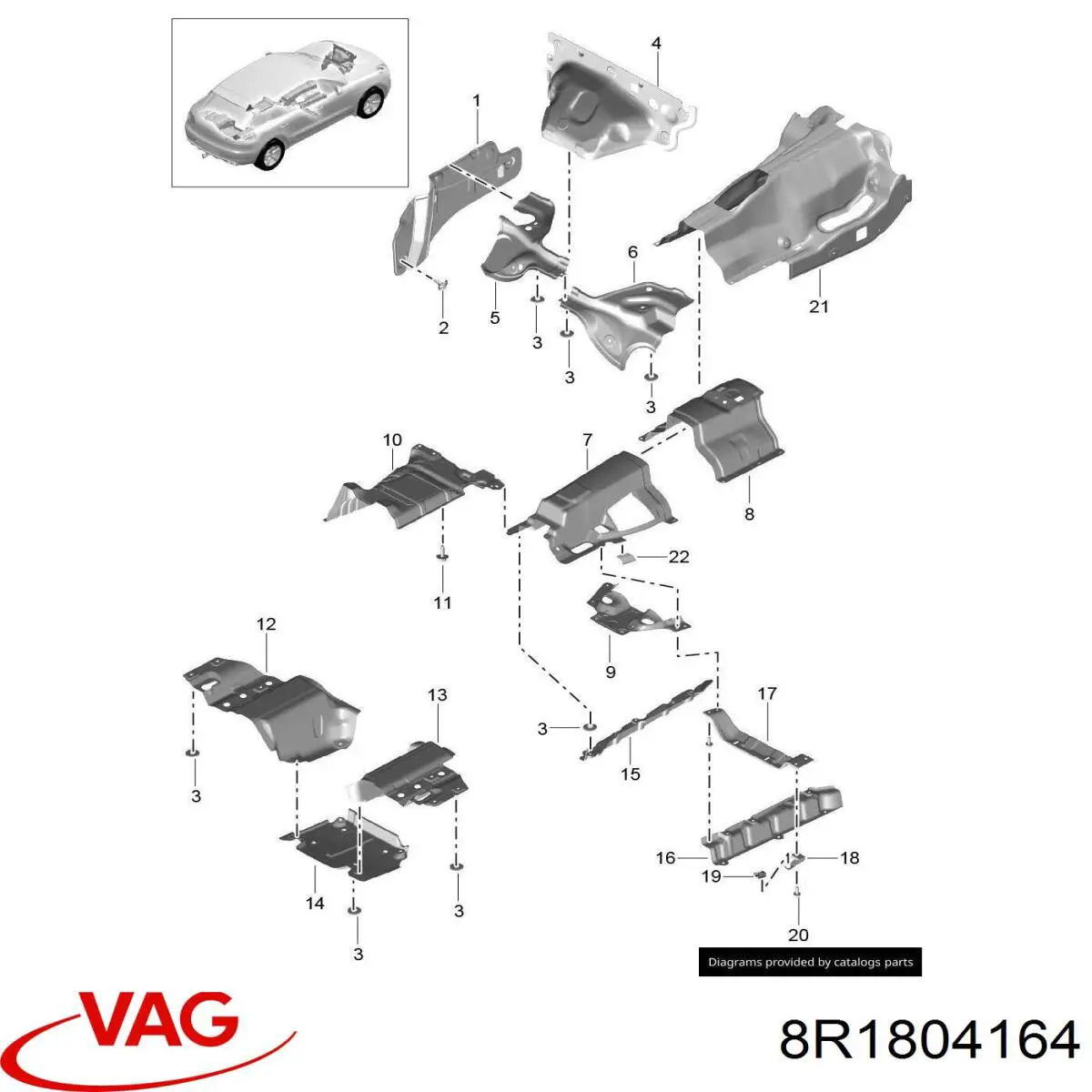  VAG 8R1804164 ціна, від 24.07 USD