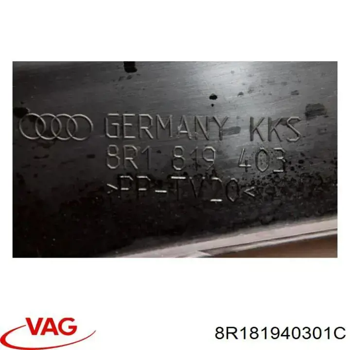 Водостік лобового скла, жабо VAG 8R181940301C ціна, від 12.75 USD