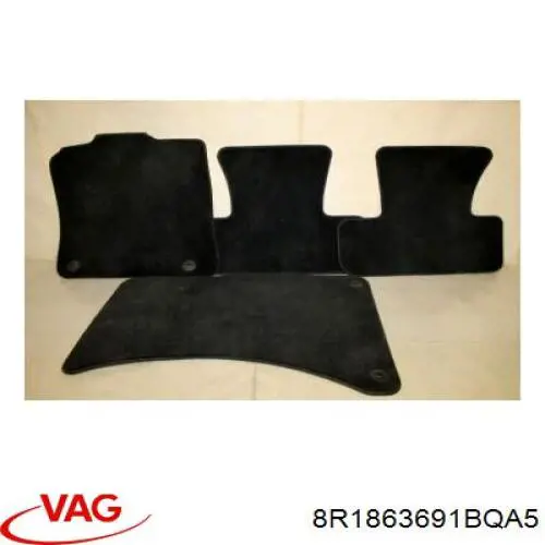 Комплект килимків VAG 8R1863691DQA5 ціна, від 123.54 USD