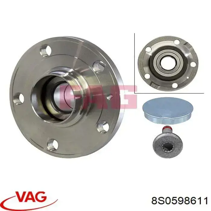 Маточини задніх коліс VAG 8S0598611 ціна, від 38.09 USD