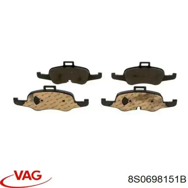 Гальмівні колодки VAG 8S0698151B ціна, від 61.47 USD