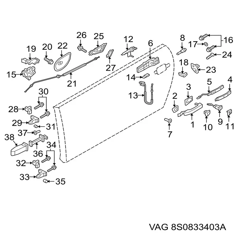  VAG 8S0833403A
