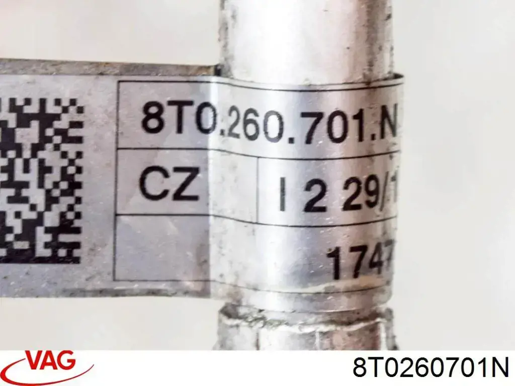 Шланг кондиціонера, від компресора до радіатора VAG 8T0260701N ціна, від 54.48 USD