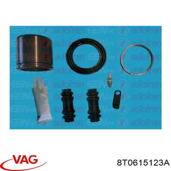 8T0615123A VAG Ремкомплект гальмівної системи