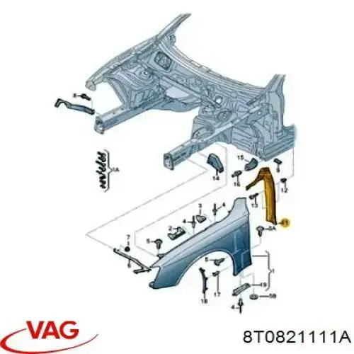  VAG 8T0821111A ціна, від 16.93 USD
