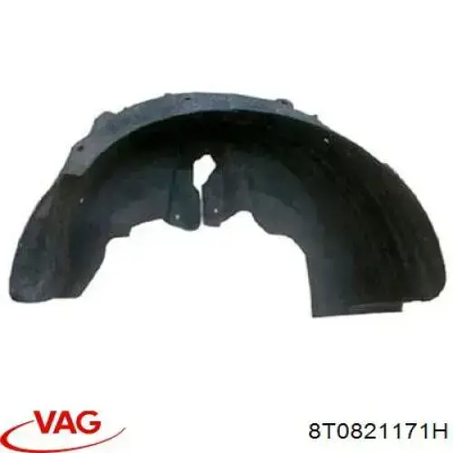 Підкрилок переднього крила, лівий VAG 8T0821171H ціна, від 26.63 USD