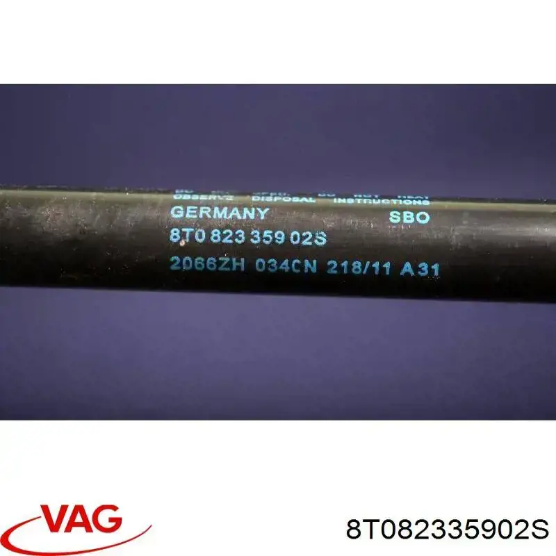 Амортизатор капота газовий VAG 8T082335902S ціна, від 20.59 USD