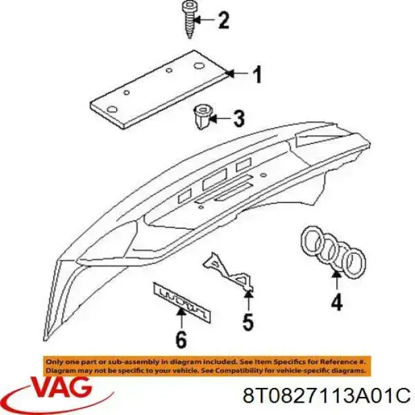 Купити 8T0827113A01C VAG 