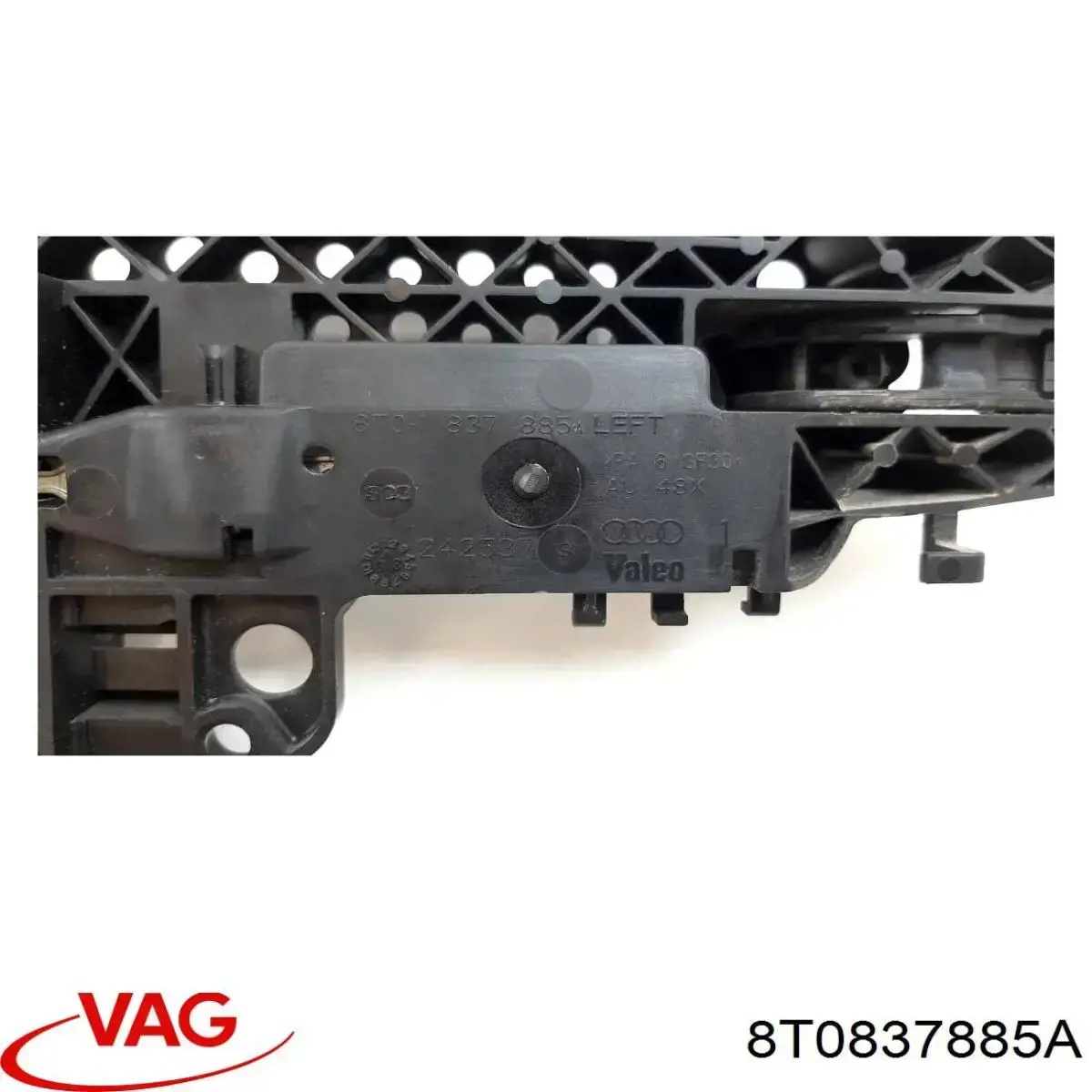 Тримач зовнішньої ручки дверей, задніх лівих VAG 8T0837885A ціна, від 6.33 USD