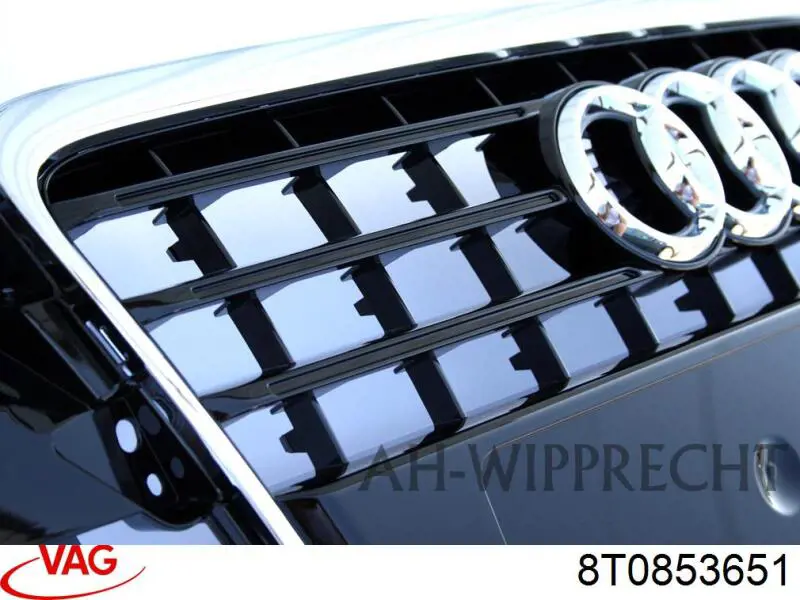 Решітка радіатора 8T0853651 VAG
