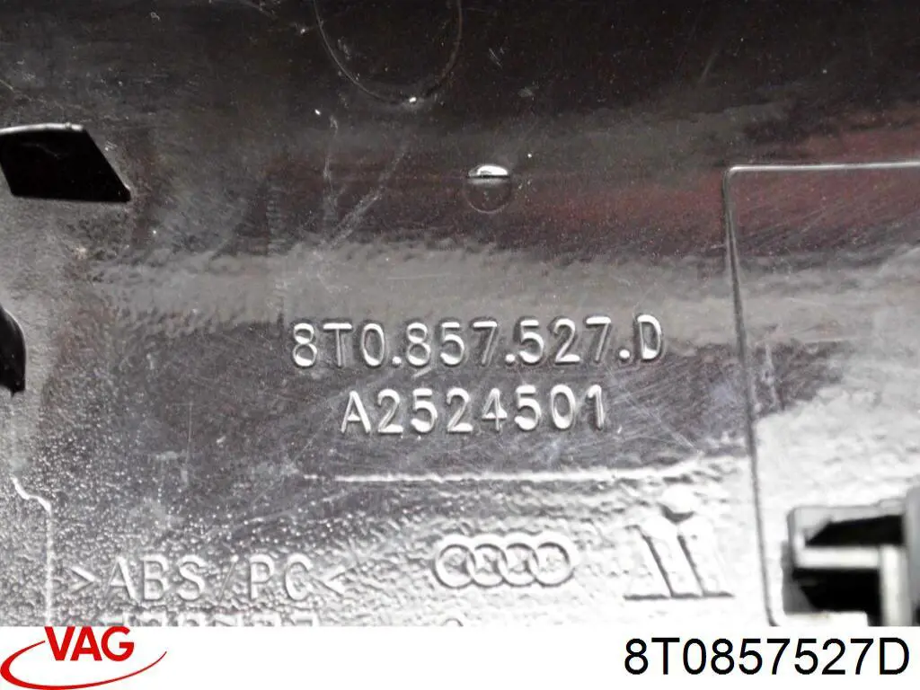 Купити 8T0857527D VAG Накладка/кришка дзеркала заднього виду, ліва
