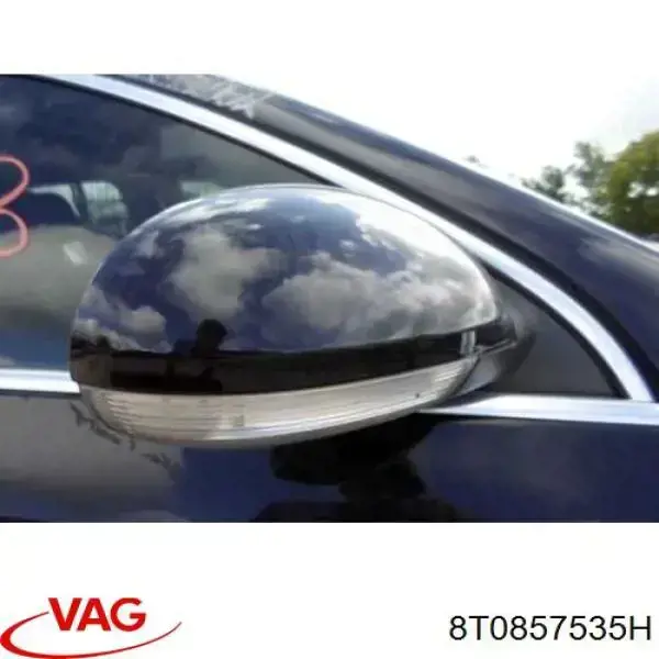 Дзеркальний елемент лівого дзеркала заднього виду VAG 8T0857535H ціна, від 19.88 USD