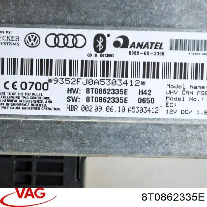 Блок керування Bluetooth VAG 8T0862335E ціна, від 12.65 USD