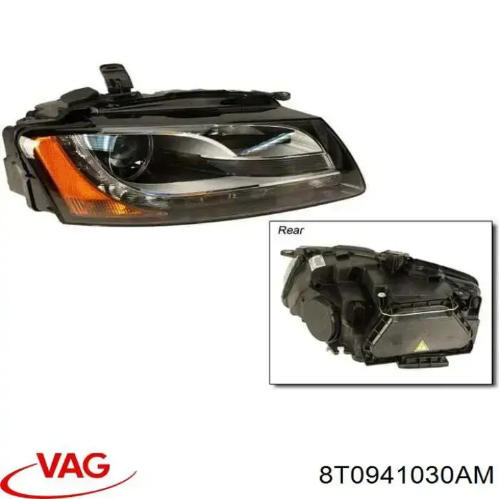 Купити 8T0941030AM VAG Права блок фара